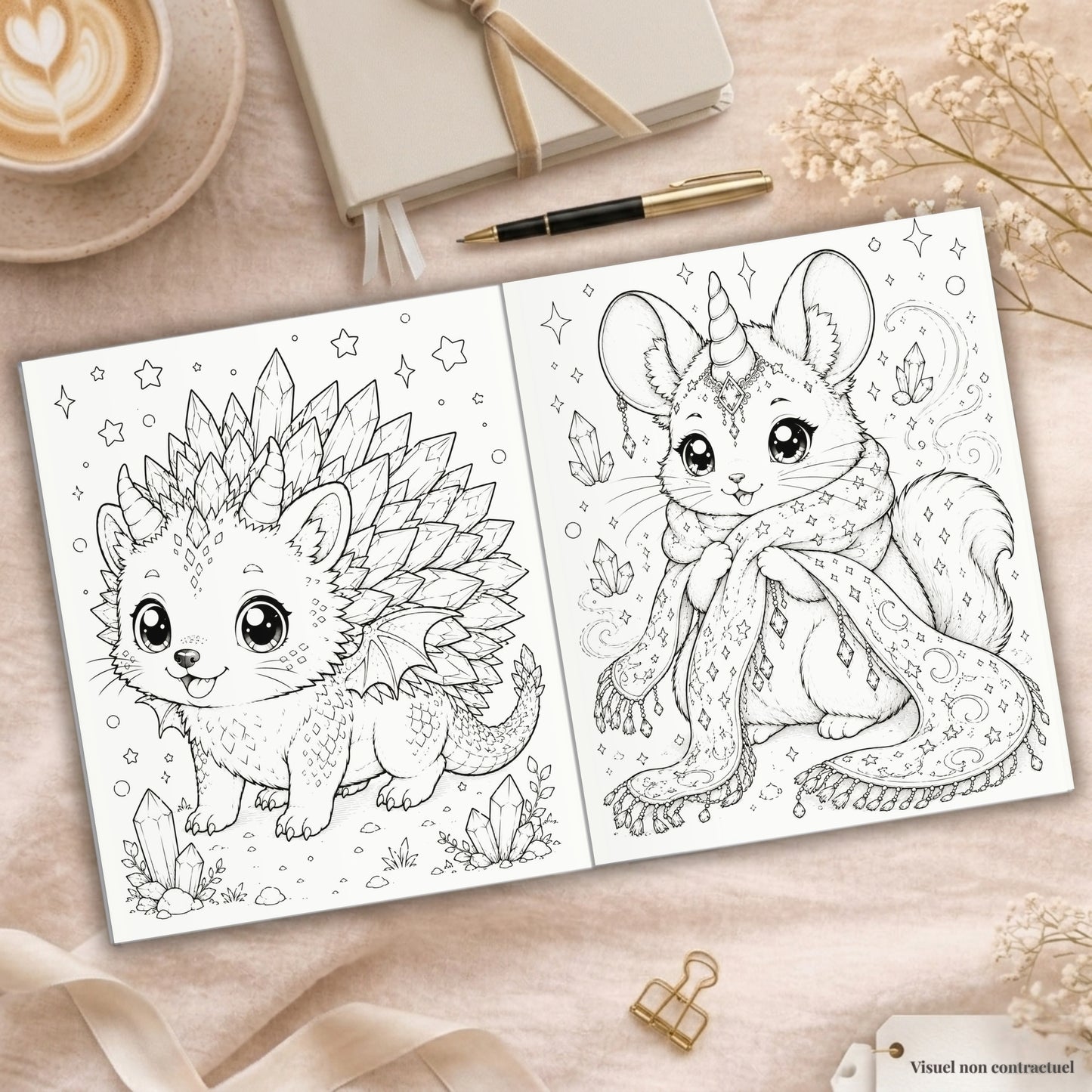 Coloriage créature Kawaii