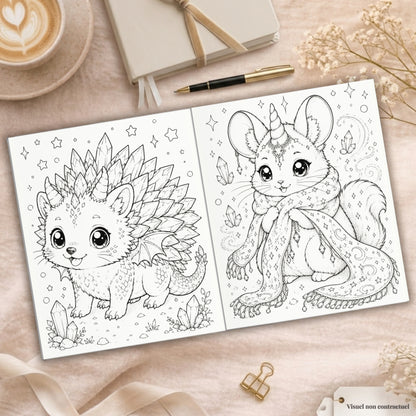 Coloriage créature Kawaii