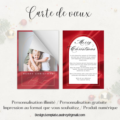 Carte de vœux Noël Design d'Audrey