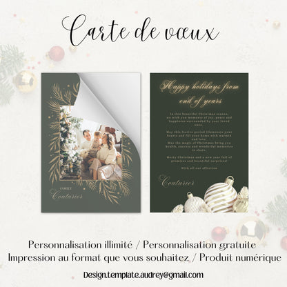 Carte de vœux Noël Design d'Audrey