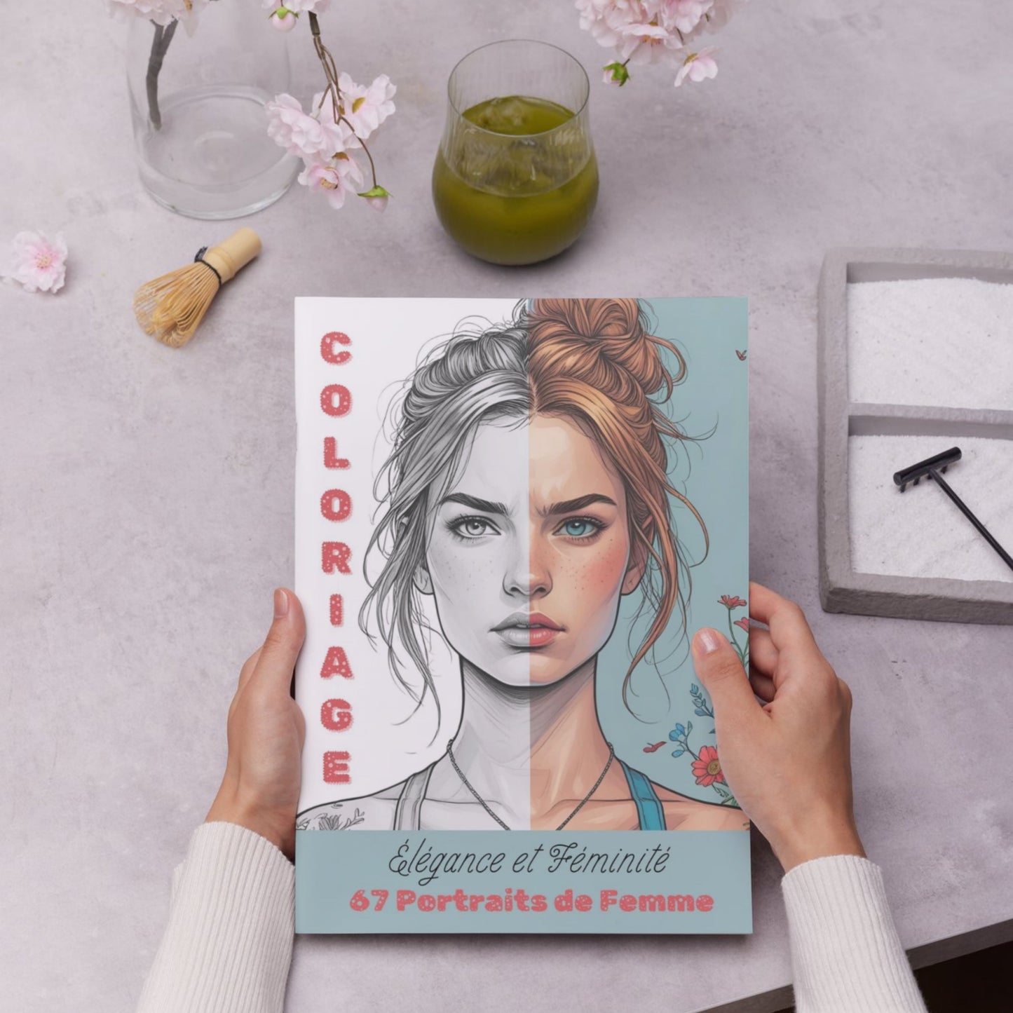 Coloriage Portraits Grand format Design d'Audrey