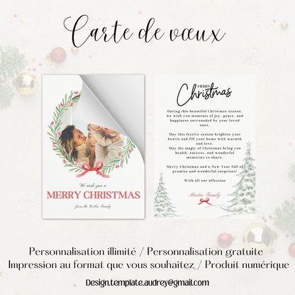 Carte de vœux Noël Design d'Audrey