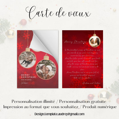 Carte de vœux Noël Design d'Audrey
