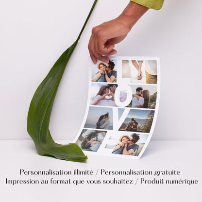 Cadre photo LOVE Design d'Audrey