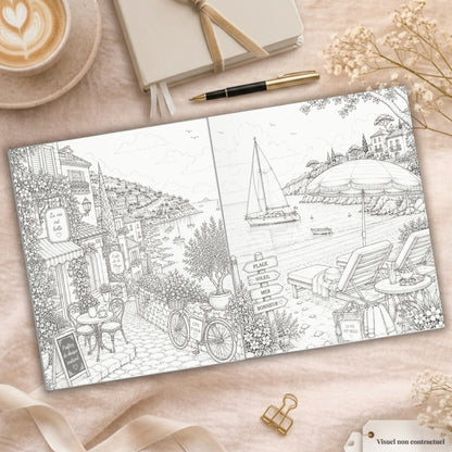 Coloriage de Paris, Provence et poésie