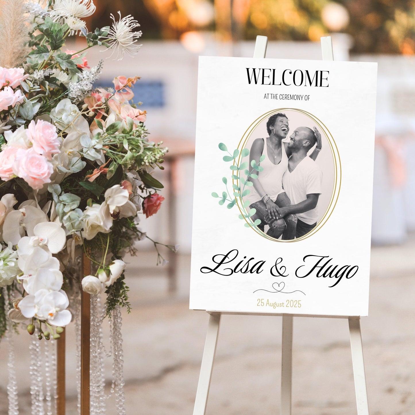 Affiche bienvenue Mariage Design d'Audrey