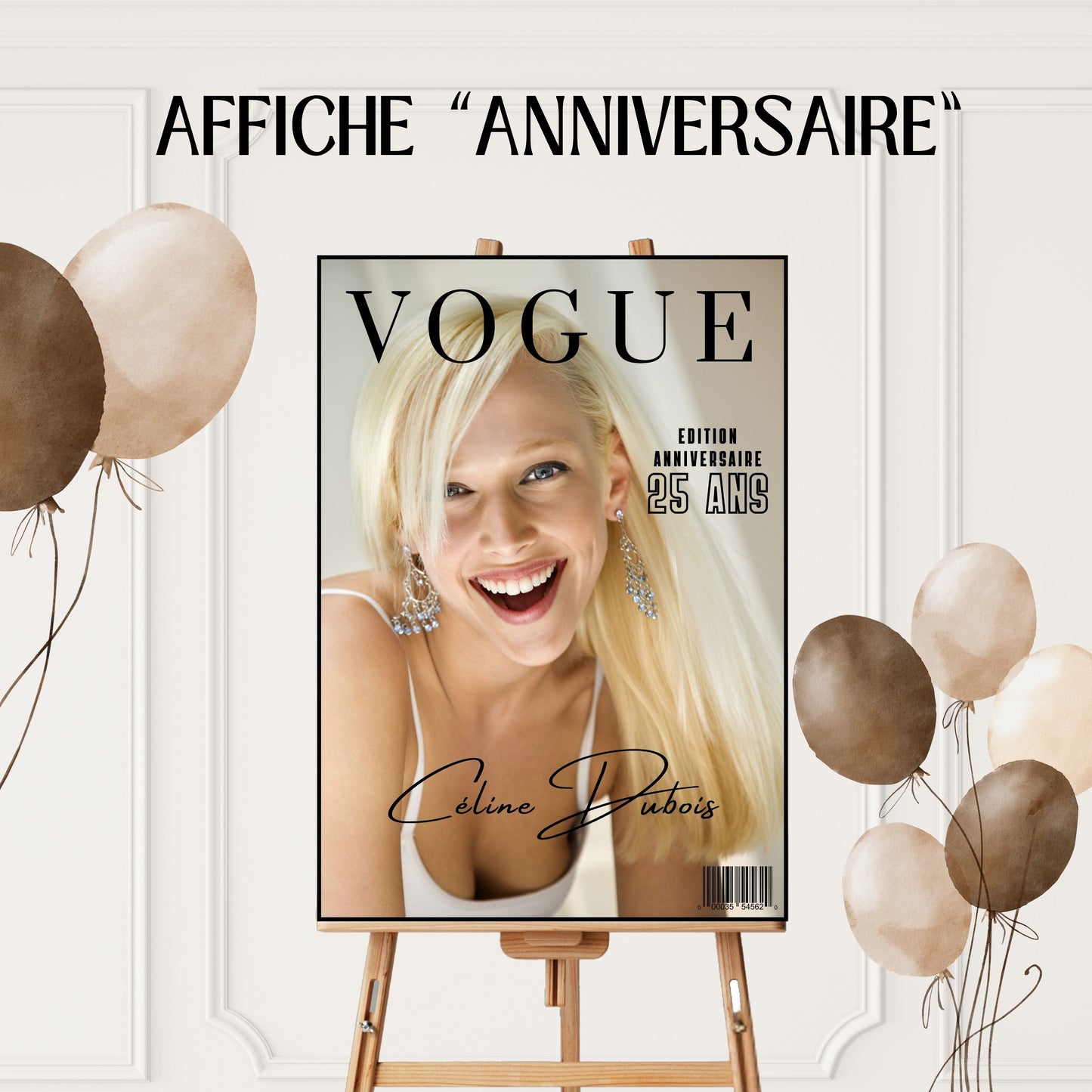 Affiche anniversaire Vogue Design d'Audrey