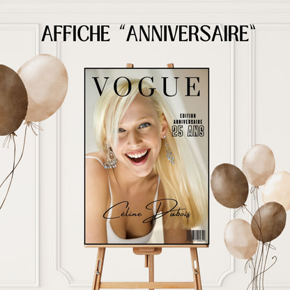 Affiche anniversaire Vogue Design d'Audrey