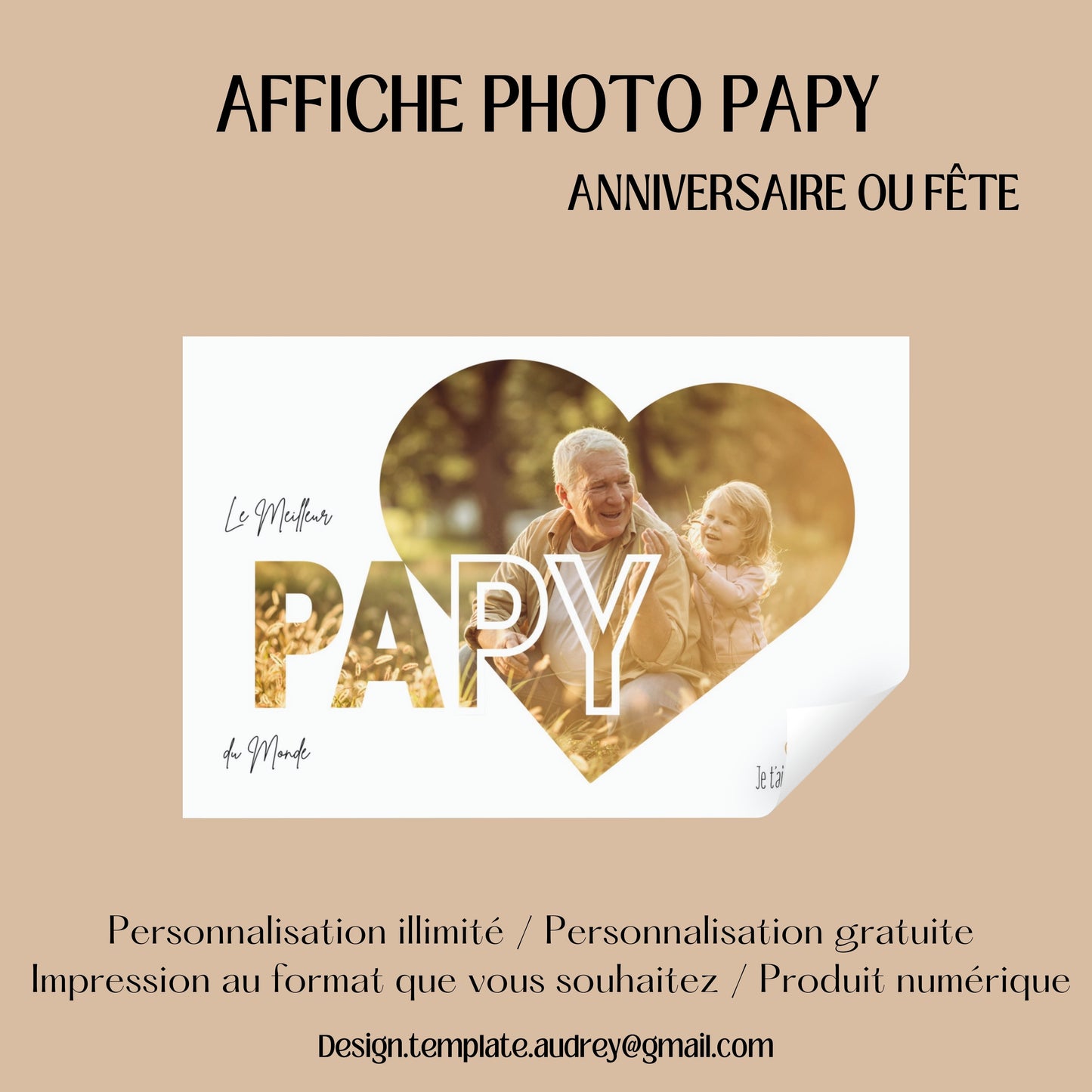 Cadre photo PAPY Design d'Audrey