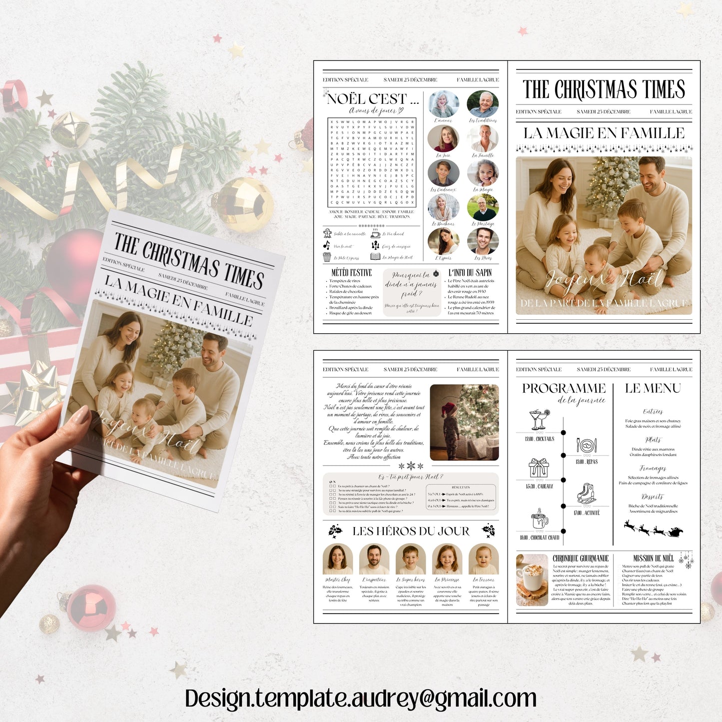 Gazette de Noël Design d'Audrey