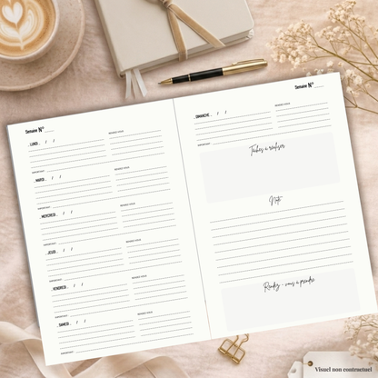 Agenda Semainier Non Daté