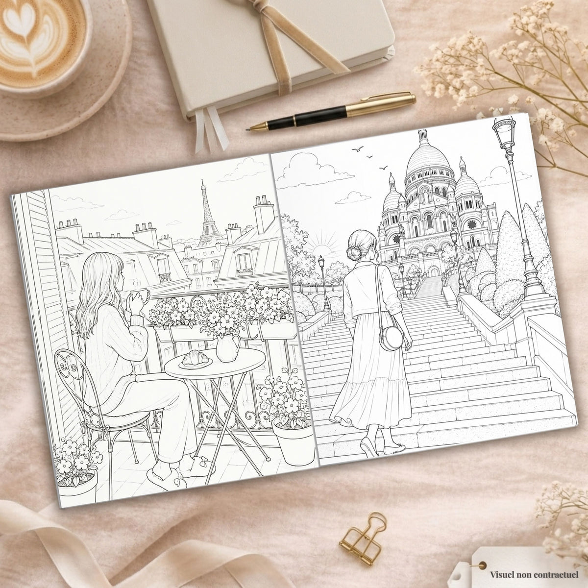 Paris à colorier