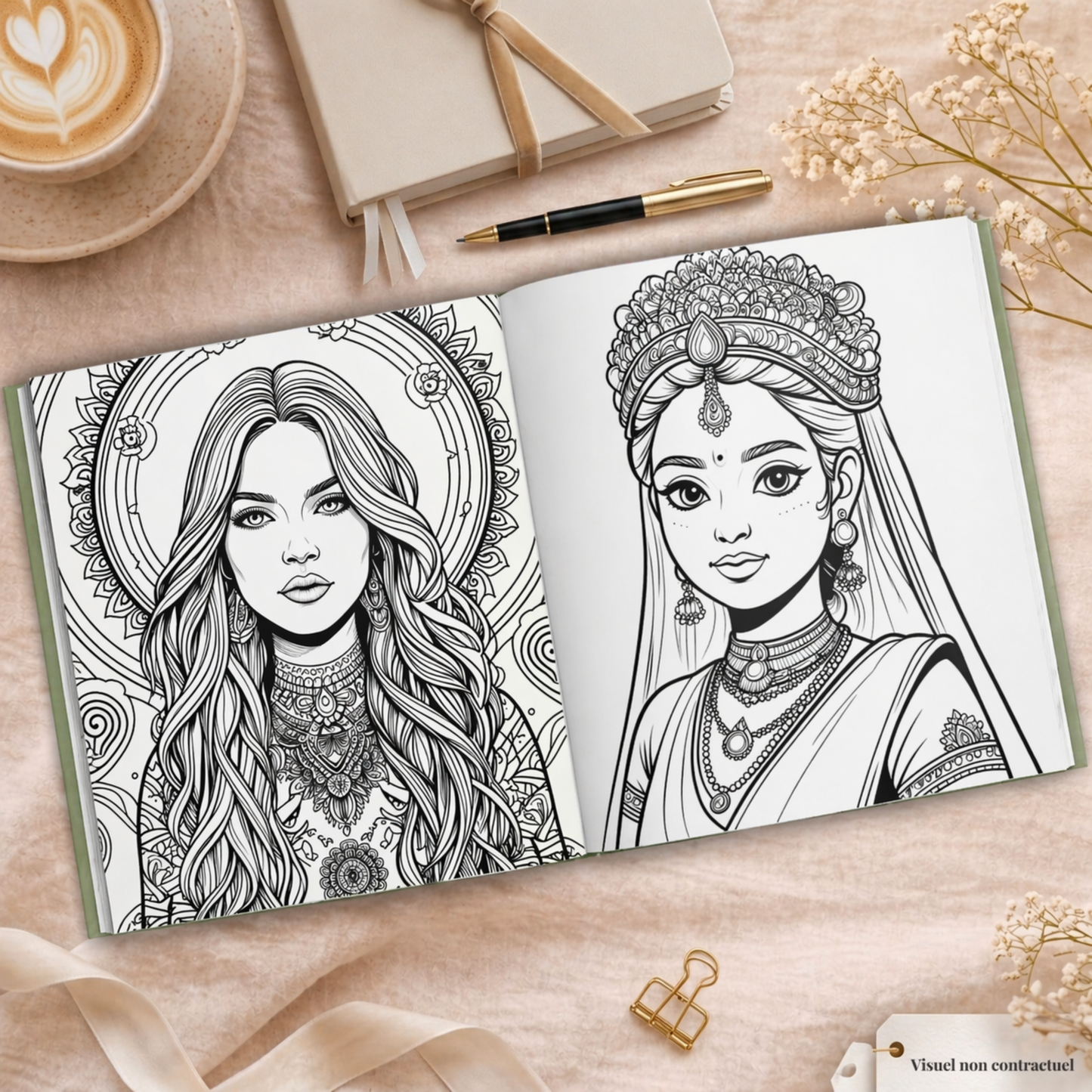 Coloriage Princesse du Monde