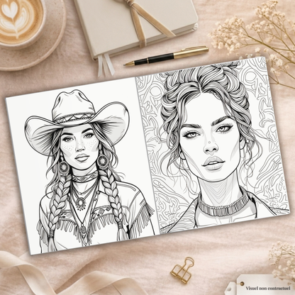 Coloriage Portraits Grand format