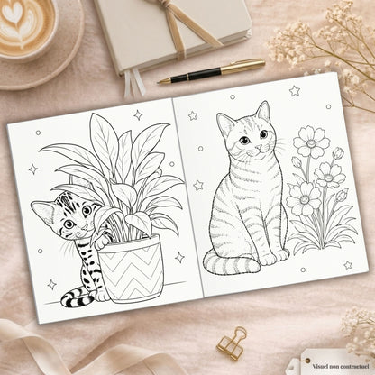 Coloriage de Chats et Chatons