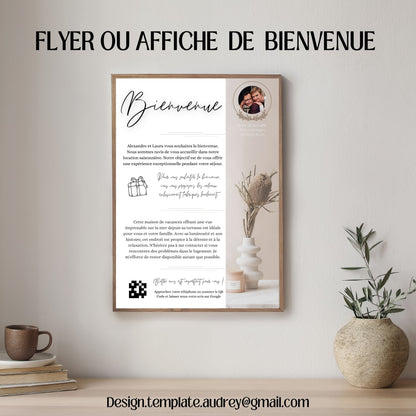 Flyer de bienvenue Design d'Audrey