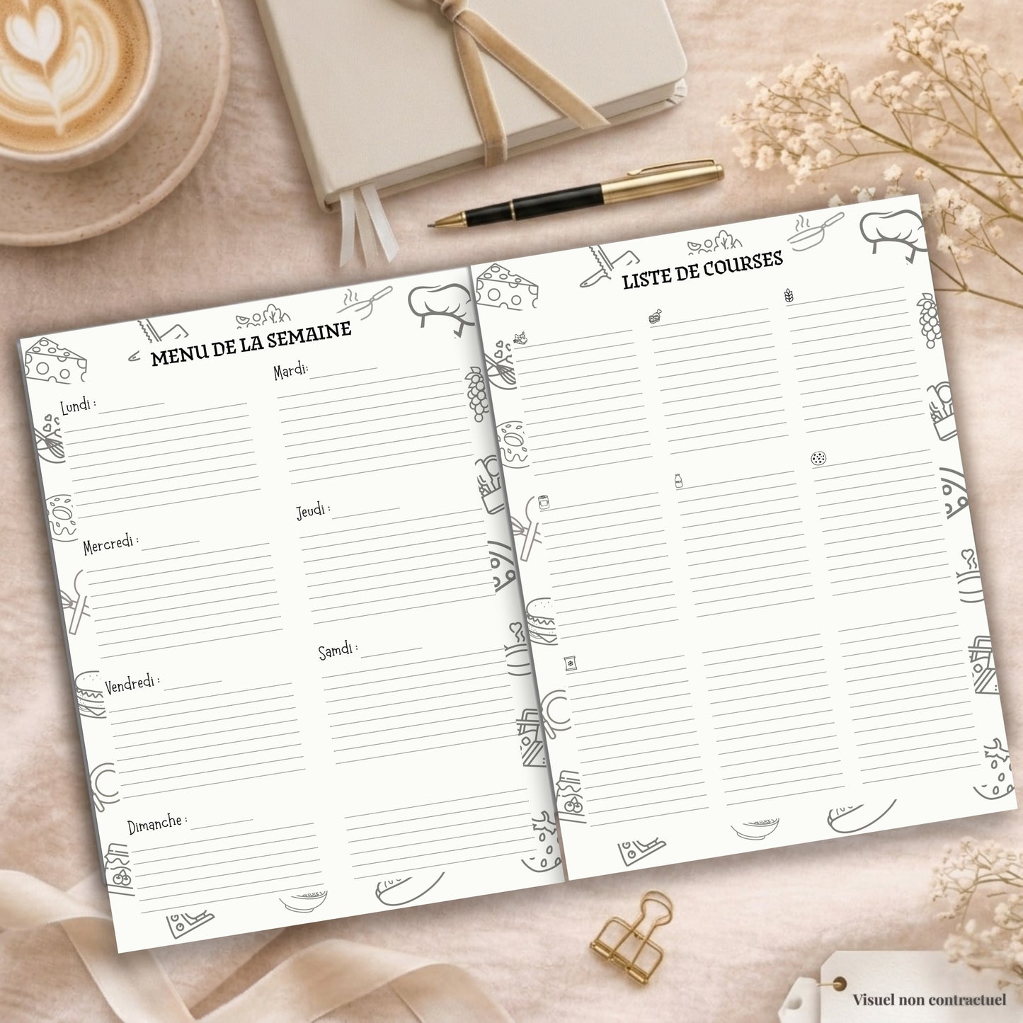 Carnet Planificateur de menu