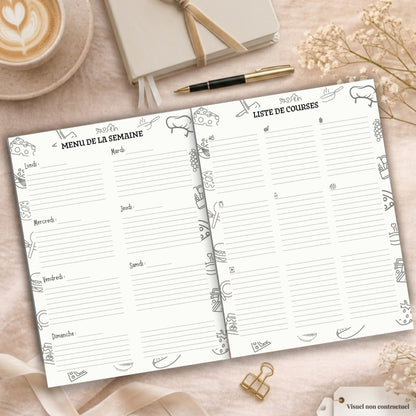 Carnet Planificateur de menu