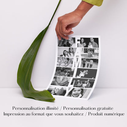 Cadre photo FAMILY Design d'Audrey