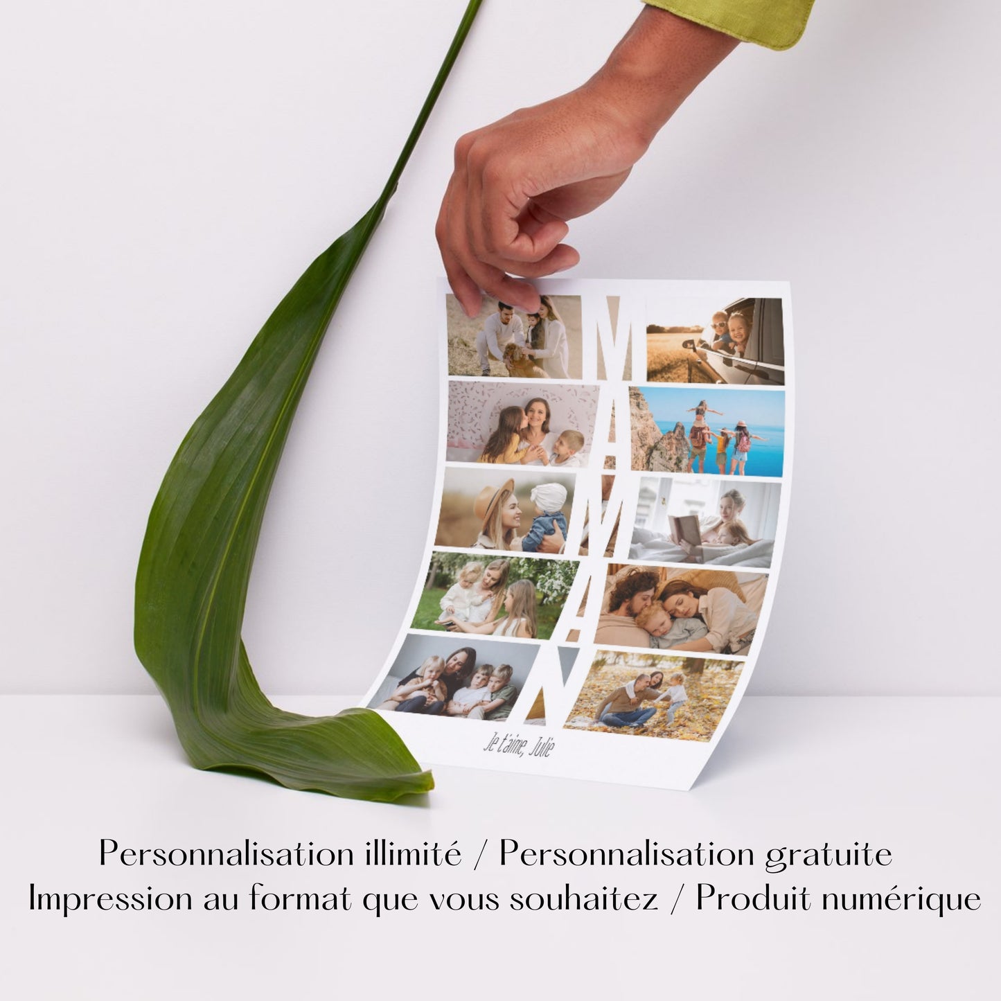Grand Cadre photo personnalisable MAMAN