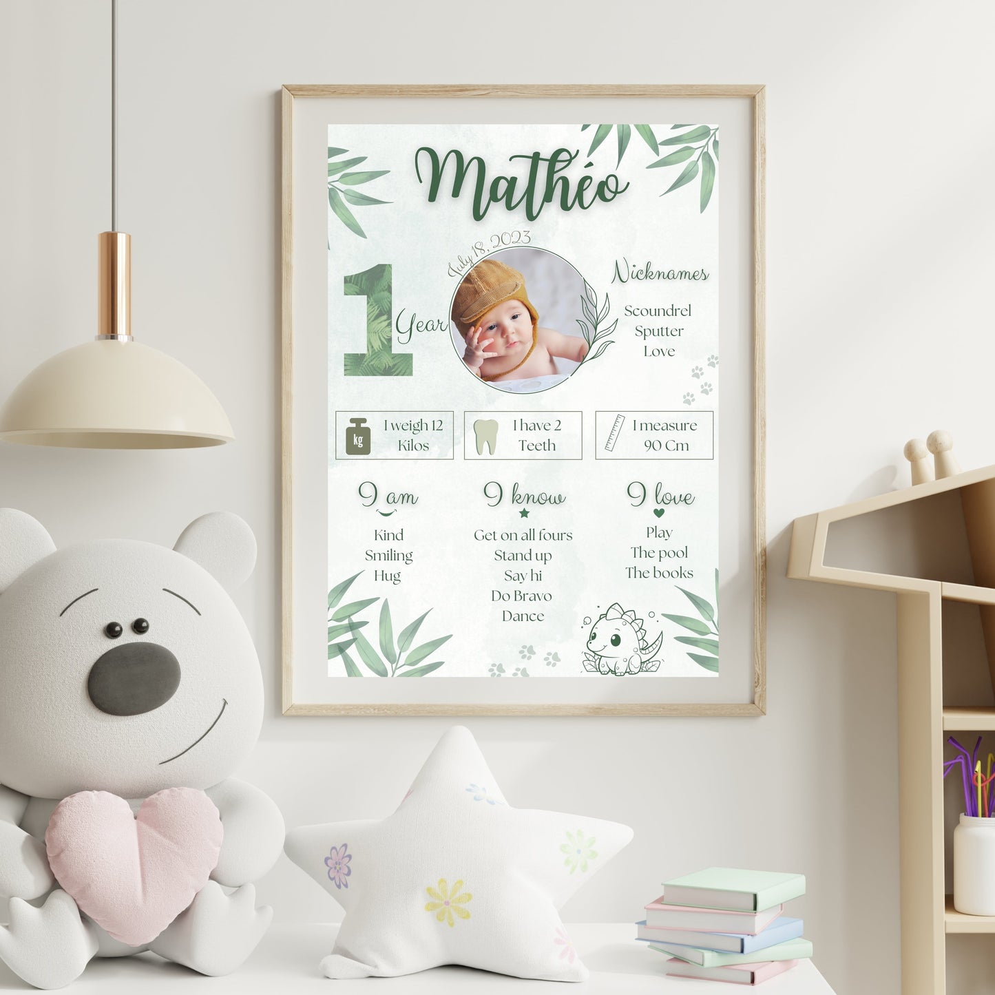 Affiche anniversaire personnalisée Design d'Audrey