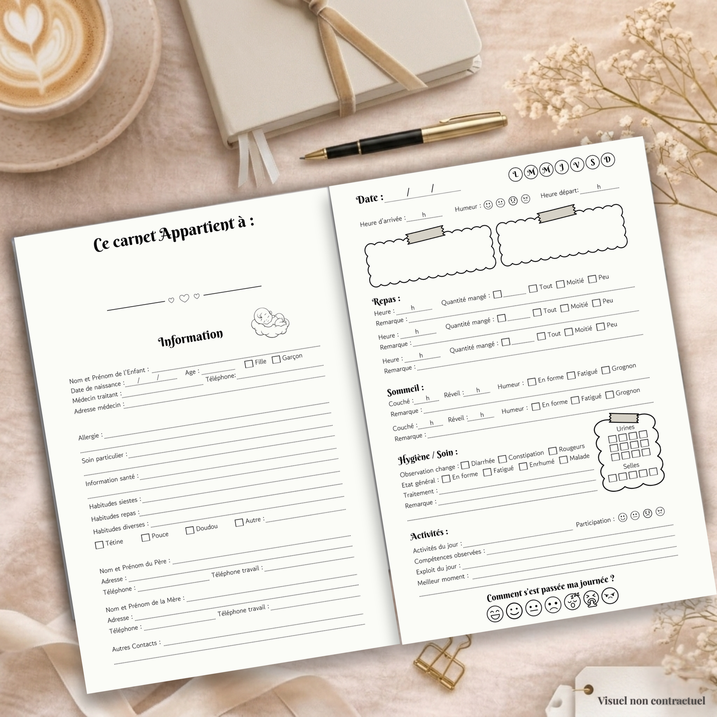 Carnet de Liaison nounou