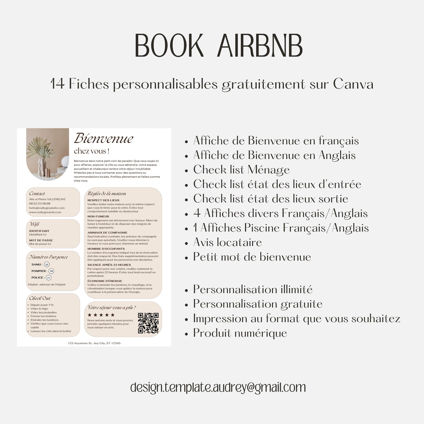 Pack location Design d'Audrey