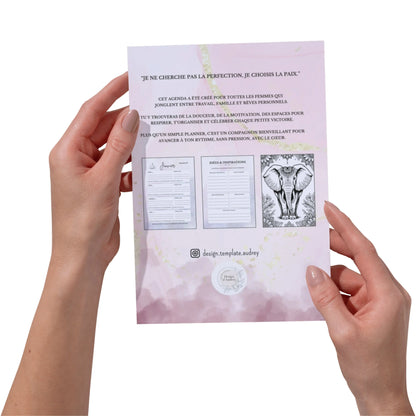 Agenda Petit format non daté Design d'Audrey