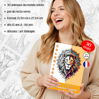 Coloriage Animaux Grand format Design d'Audrey