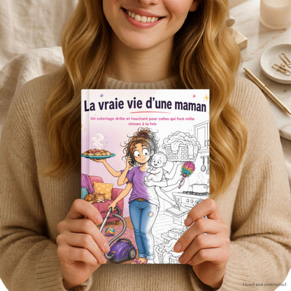 Coloriage de la vraie vie d'une maman