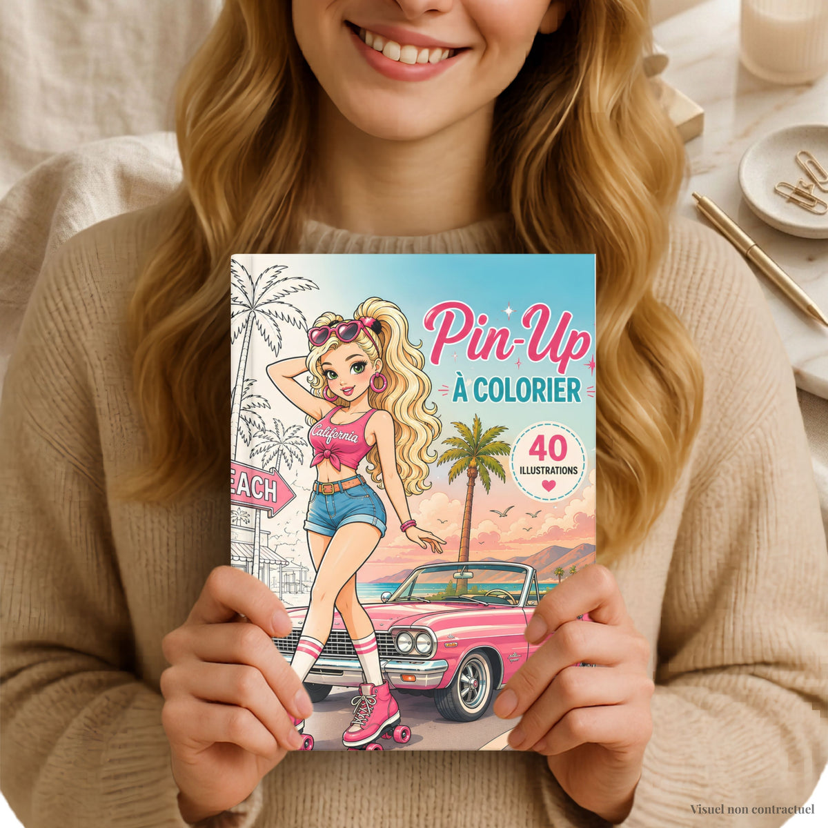 Pin Up à colorier