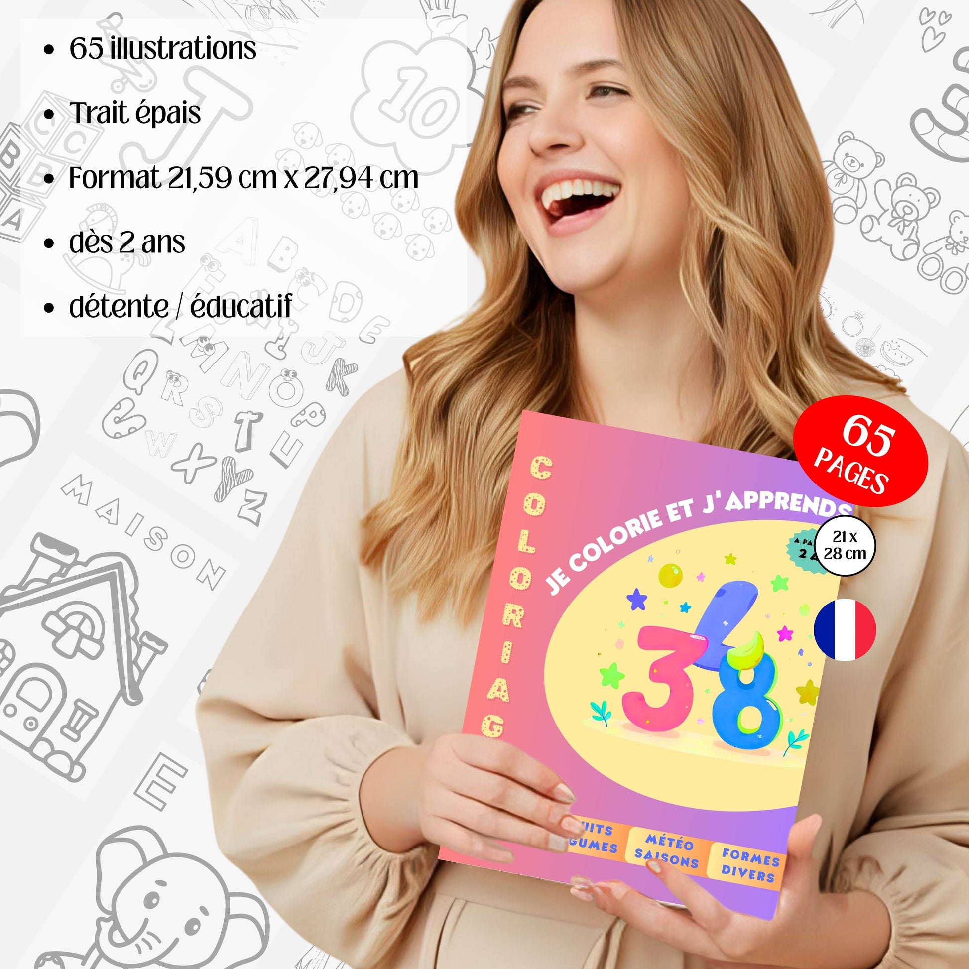 Je colorie et j'apprends Design d'Audrey