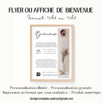 Flyer de bienvenue Design d'Audrey