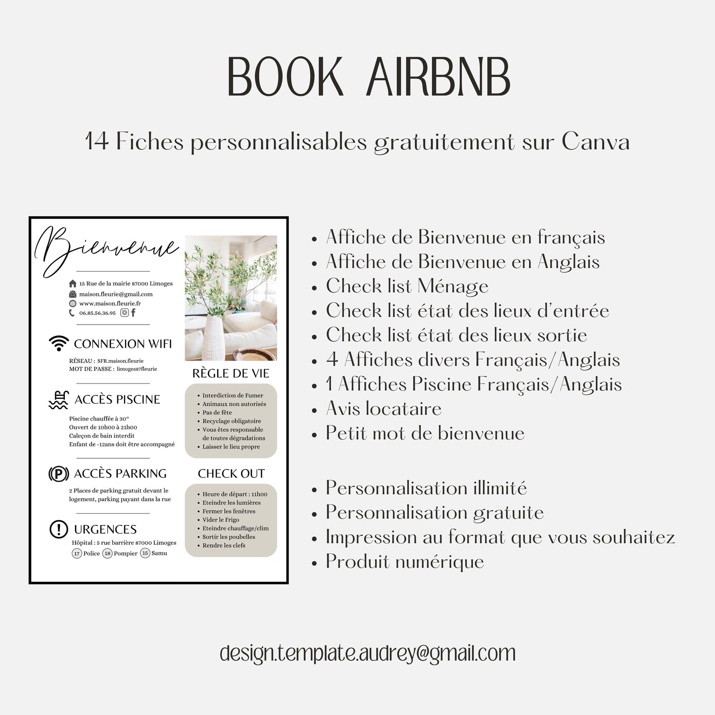 Pack location Design d'Audrey