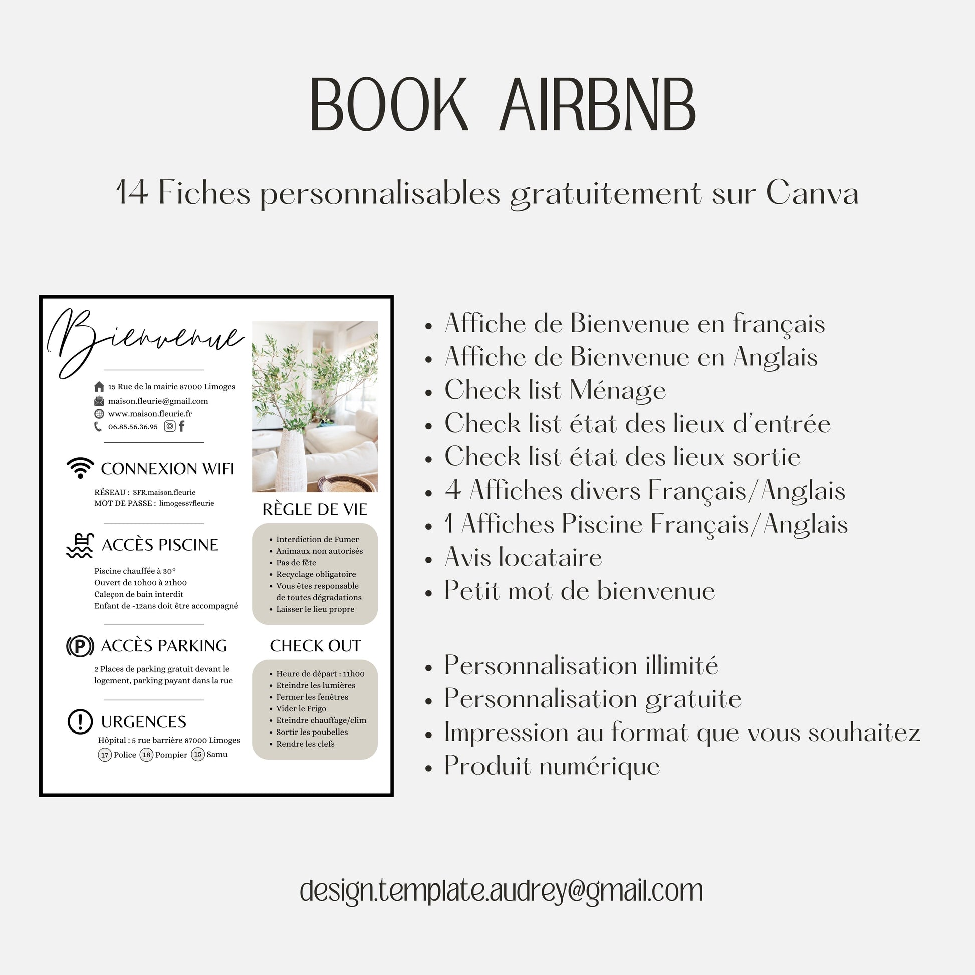 Pack location Design d'Audrey