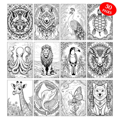 Coloriage Animaux Grand format Design d'Audrey