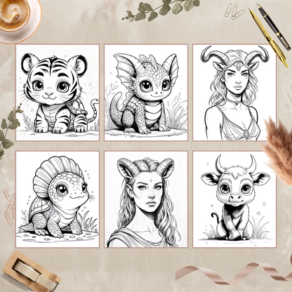 Coloriage les Animaux Fantastiques