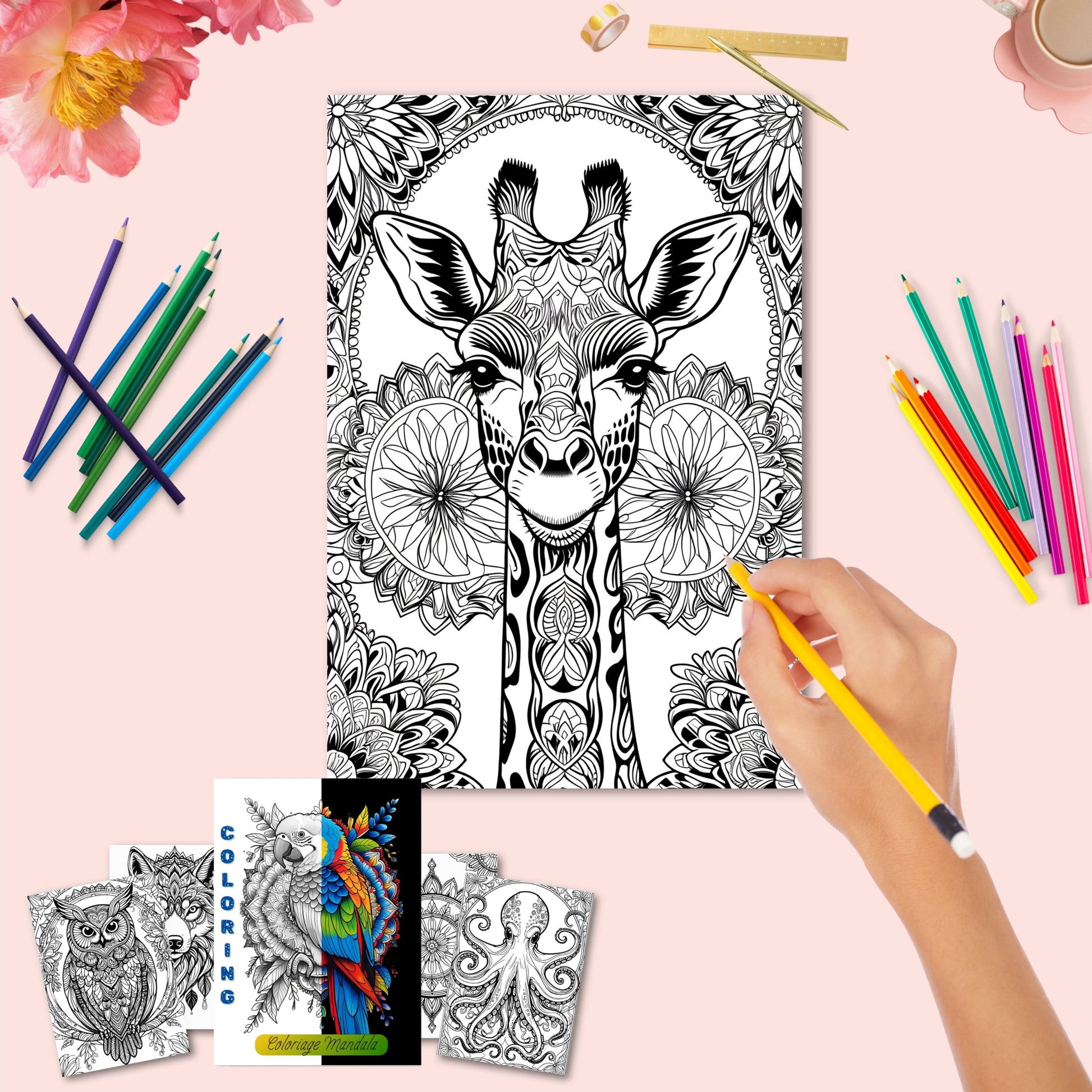 Coloriage Mandala Design d'Audrey