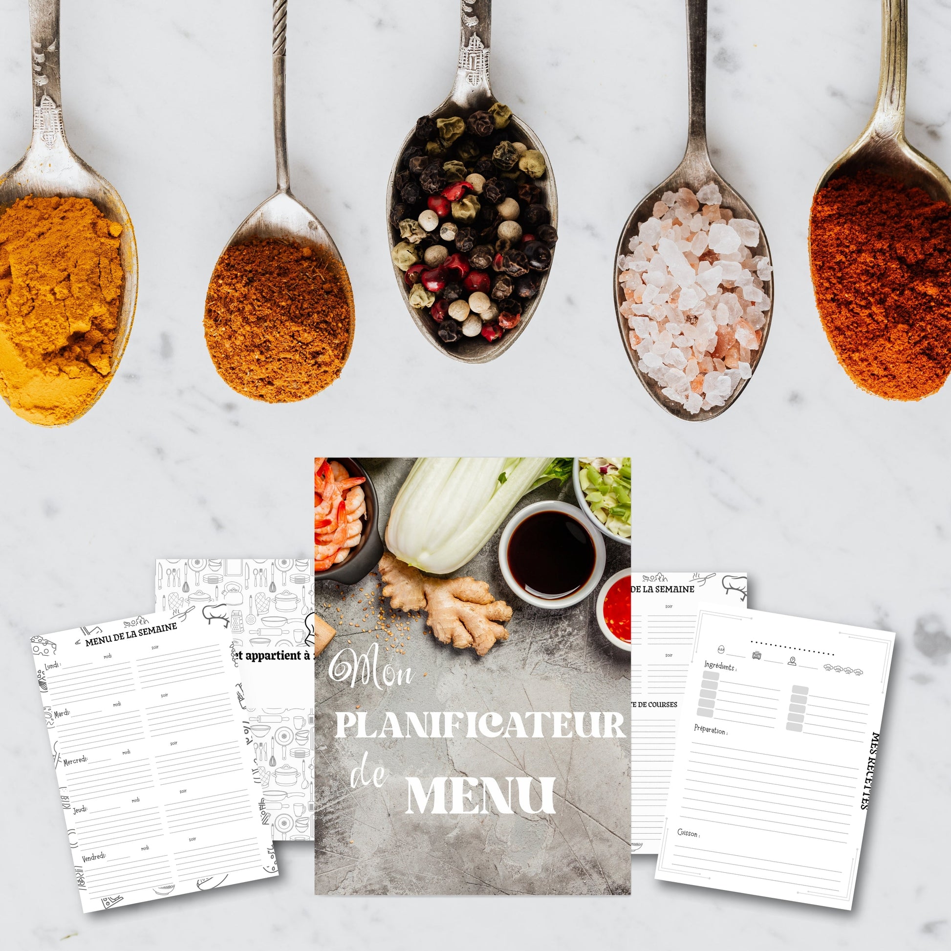 Mon Planificateur de Repas Design d'Audrey