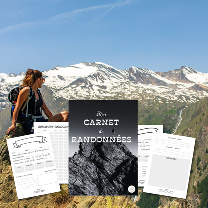 Mon Carnet 2/1 de Randonnées et Courses à pied Design d'Audrey