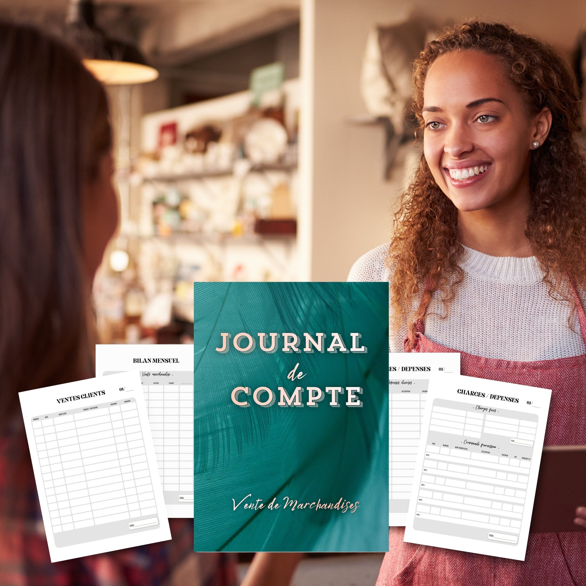 Journal de Compte "vente" Design d'Audrey