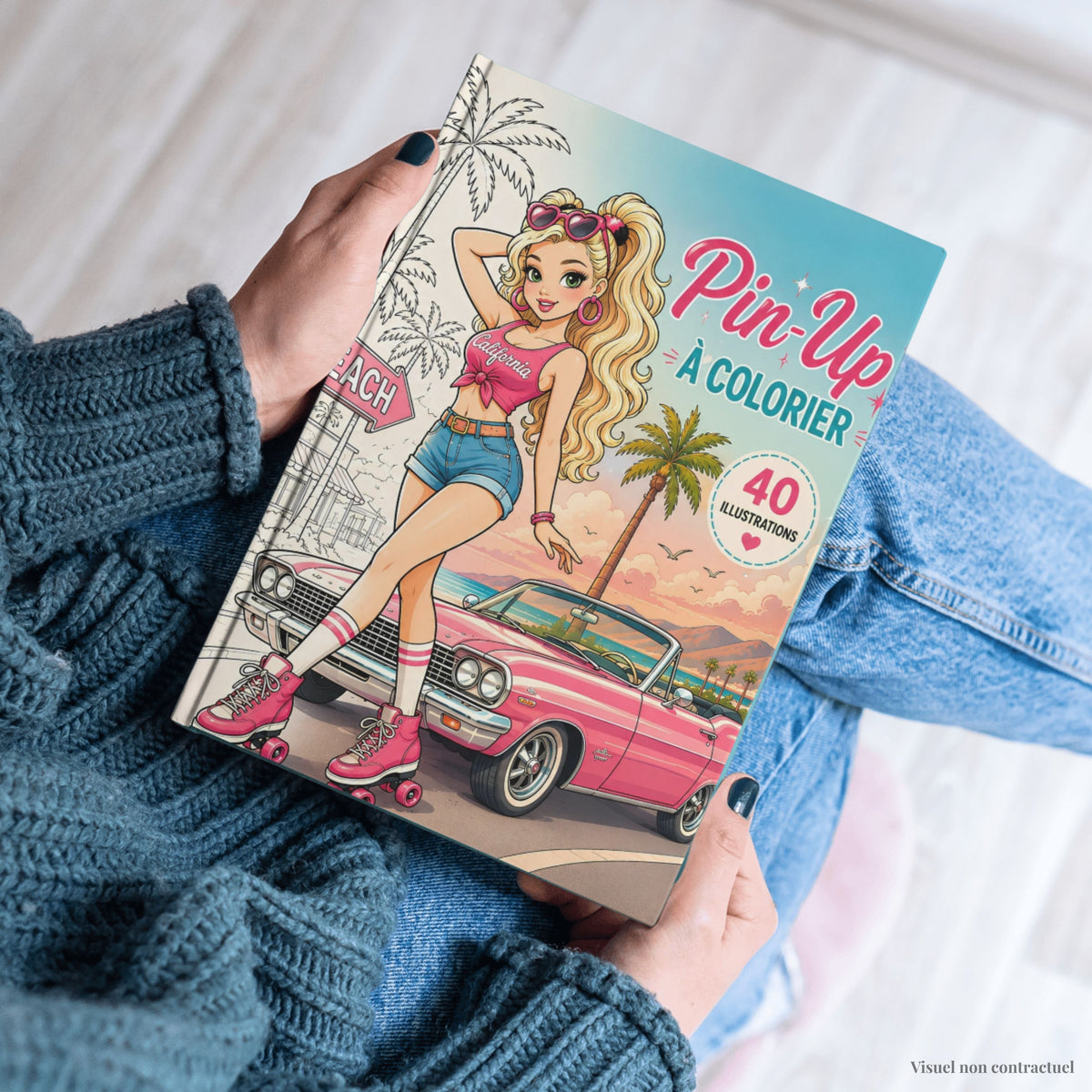 Pin Up à colorier