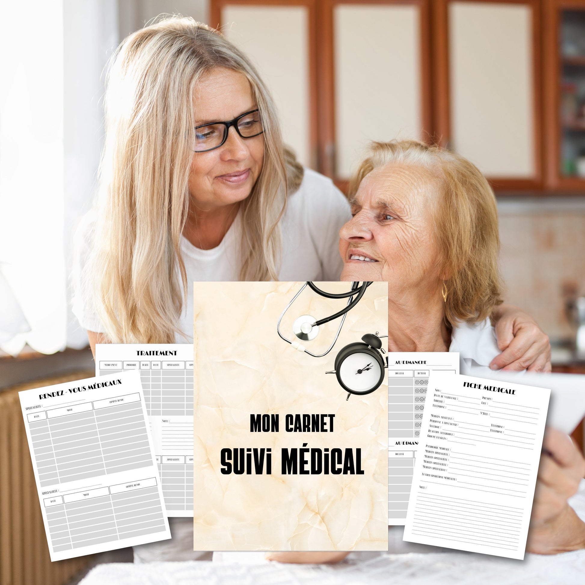 Mon Carnet de Suivi Santé Design d'Audrey