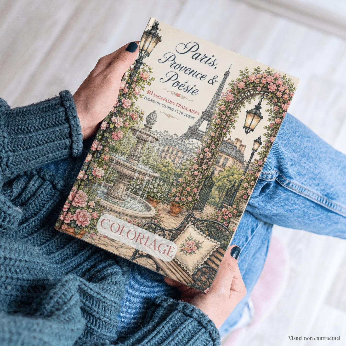 Coloriage de Paris, Provence et poésie