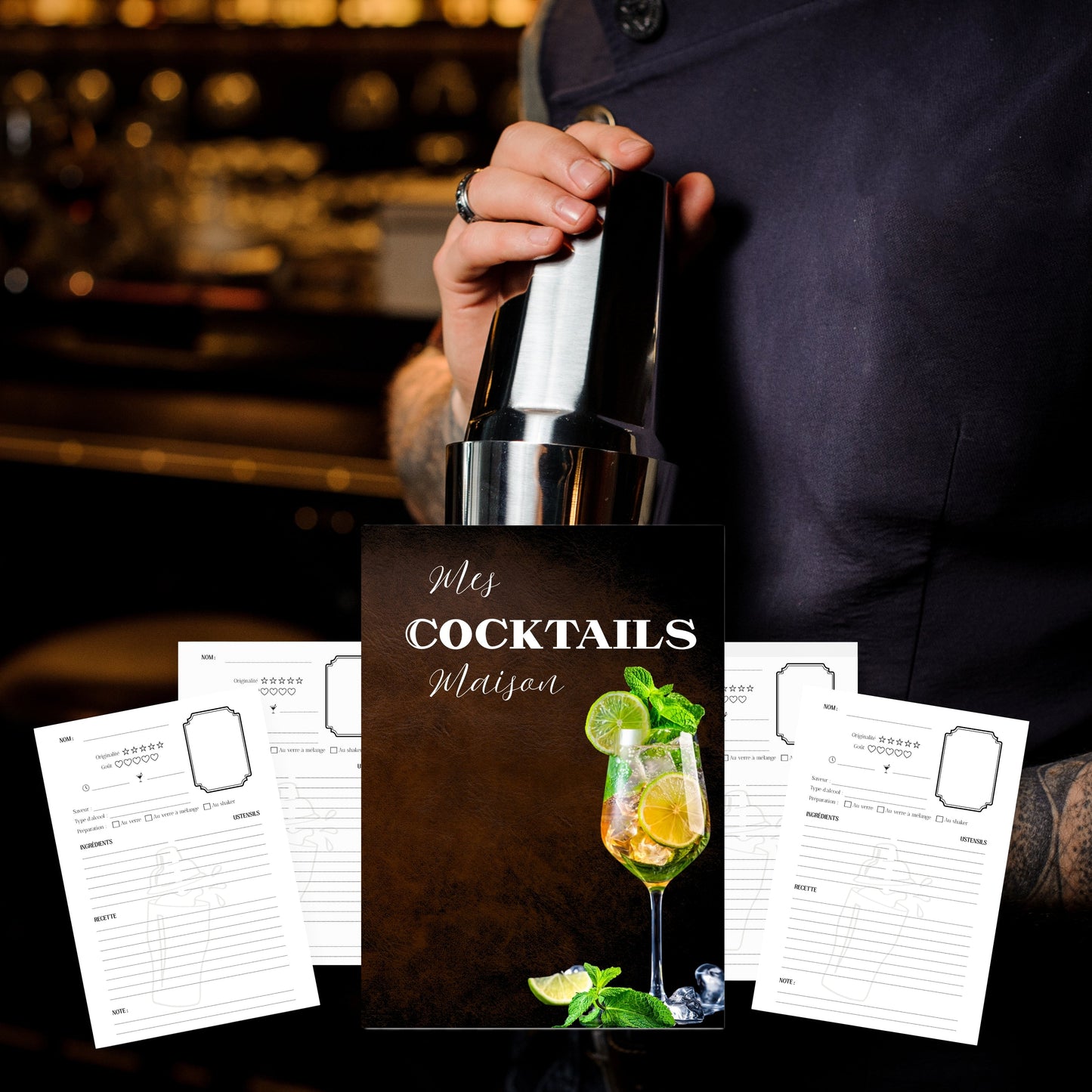 Mes recettes de cocktails Design d'Audrey