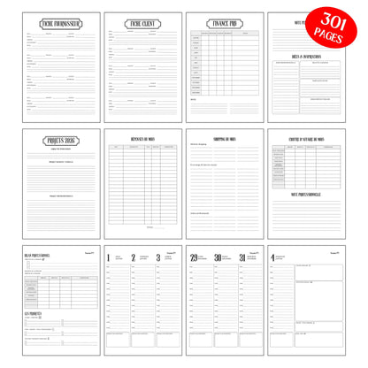 Agenda Professionnel 2026 Design d'Audrey