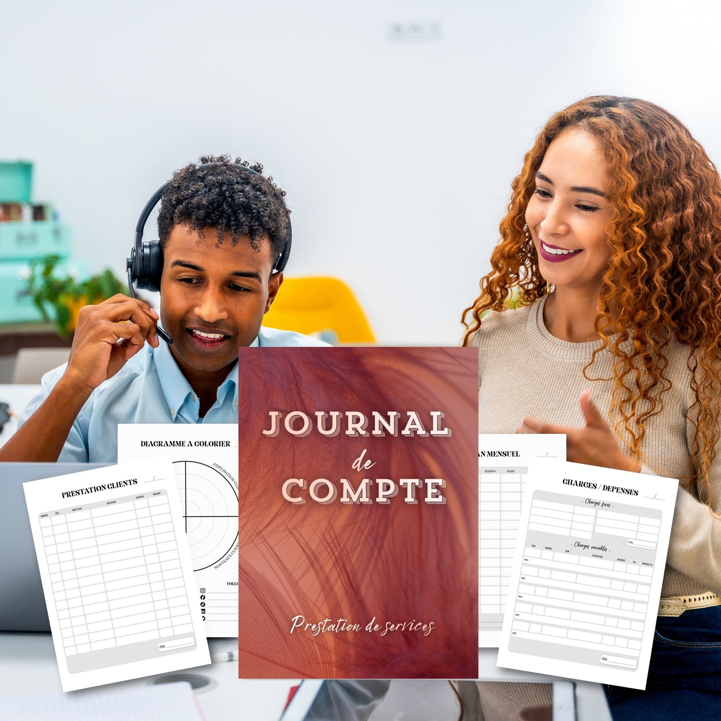 Journal de Compte "Prestation" Design d'Audrey