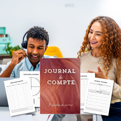 Journal de Compte "Prestation" Design d'Audrey