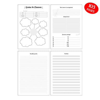 Mon Carnet de Mélodies Design d'Audrey