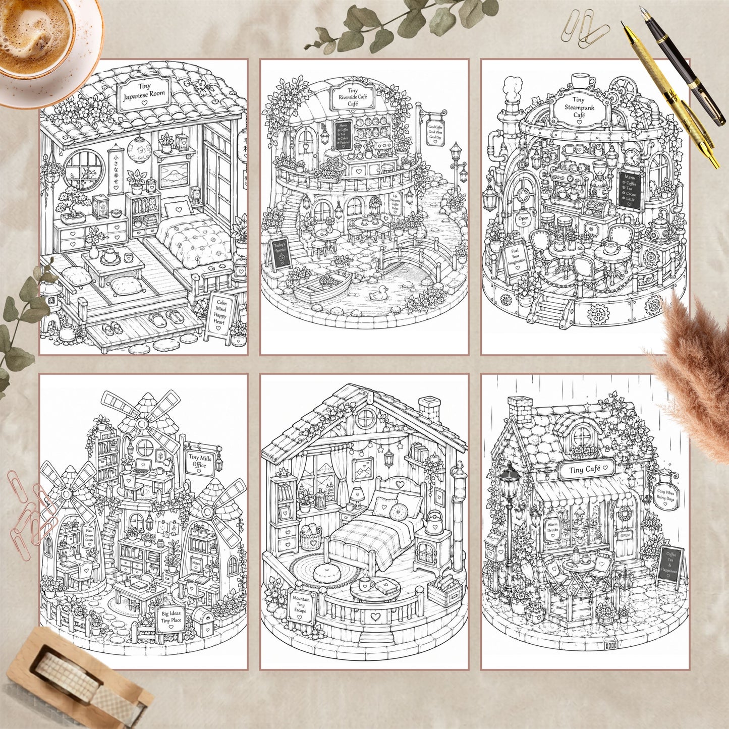 Coloriage Tiny Worlds